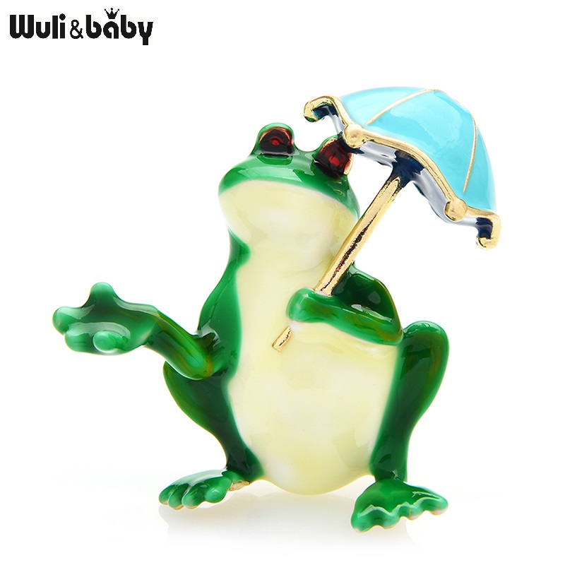 Women'S Fashion Umbrella - Wuli & Baby ถ่ายภาพร่มกบเข็มกลัดผู้หญิง Unisex 2-สีน่ารักเคลือบสัตว์พรรคเข็มกลัดเข็มกลัดของขวัญ
