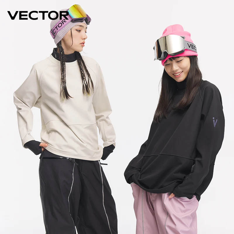 Women Fashion Vector - เสื้อสเวตเตอร์ขนแกะมีฮู้ดสำหรับผู้ชายสีพื้นเสื้อฮู้ดผู้หญิงแฟชั่นสตรีทแวร์เสื้อสวมหัวแบบหลวมระบายอากาศได้ดี