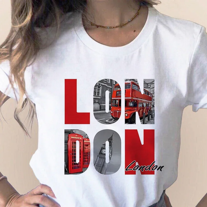 Women'S Fashion Paris - เสื้อยืดพิมพ์ลายเมืองแฟชั่นปารีสลอนดอนนิวยอร์กโตเกียวกราฟิกทั้งชายและหญิงเสื้อแฟชั่นฮาราจูกุลำลองน่ารัก