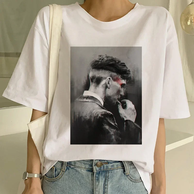 Women'S Fashion Peaky Blinders - เสื้อยืดแขนสั้นฮาราจูกุสำหรับผู้หญิงเสื้อยืดแฟชั่น