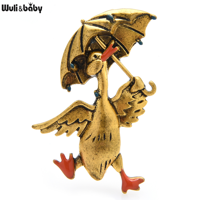 Women'S Fashion Umbrella - Wuli & Baby Vintage ร่มเป็ดเข็มกลัดสําหรับผู้หญิง Unisex