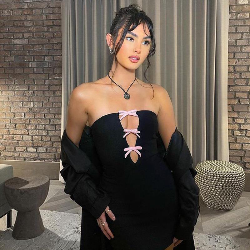 ชุดเดรสสั้นรัดรูปทรงเข้ารูป ดี - Bodycon Dress Women บทวิจารณ์และราคา