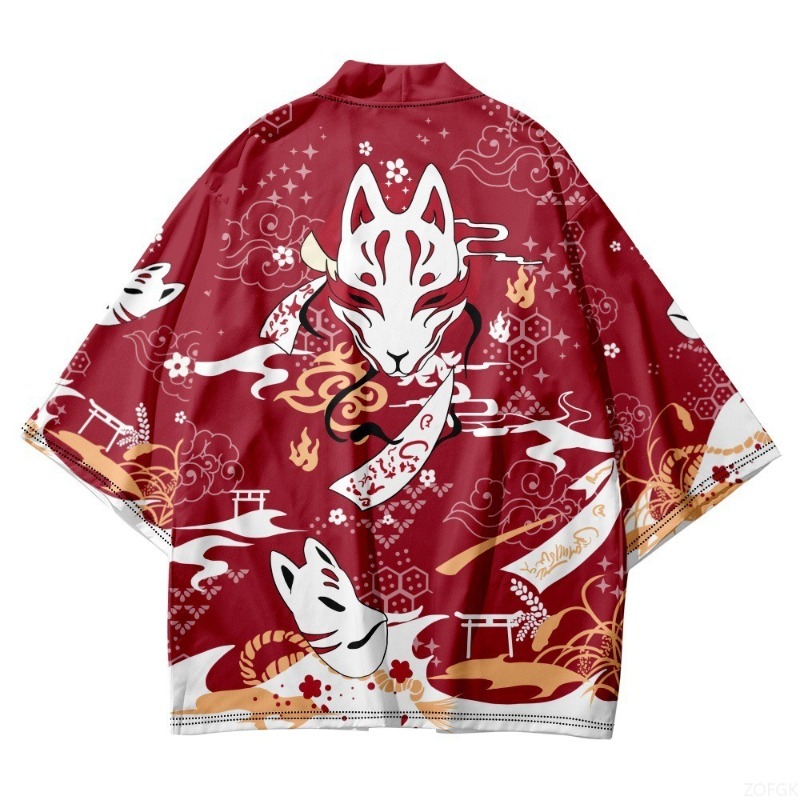 สไตล์จีนฮาราจูกุ ฮาโอริพิมพ์เค - Women'S Fashion Kimono บทวิจารณ์และราคา