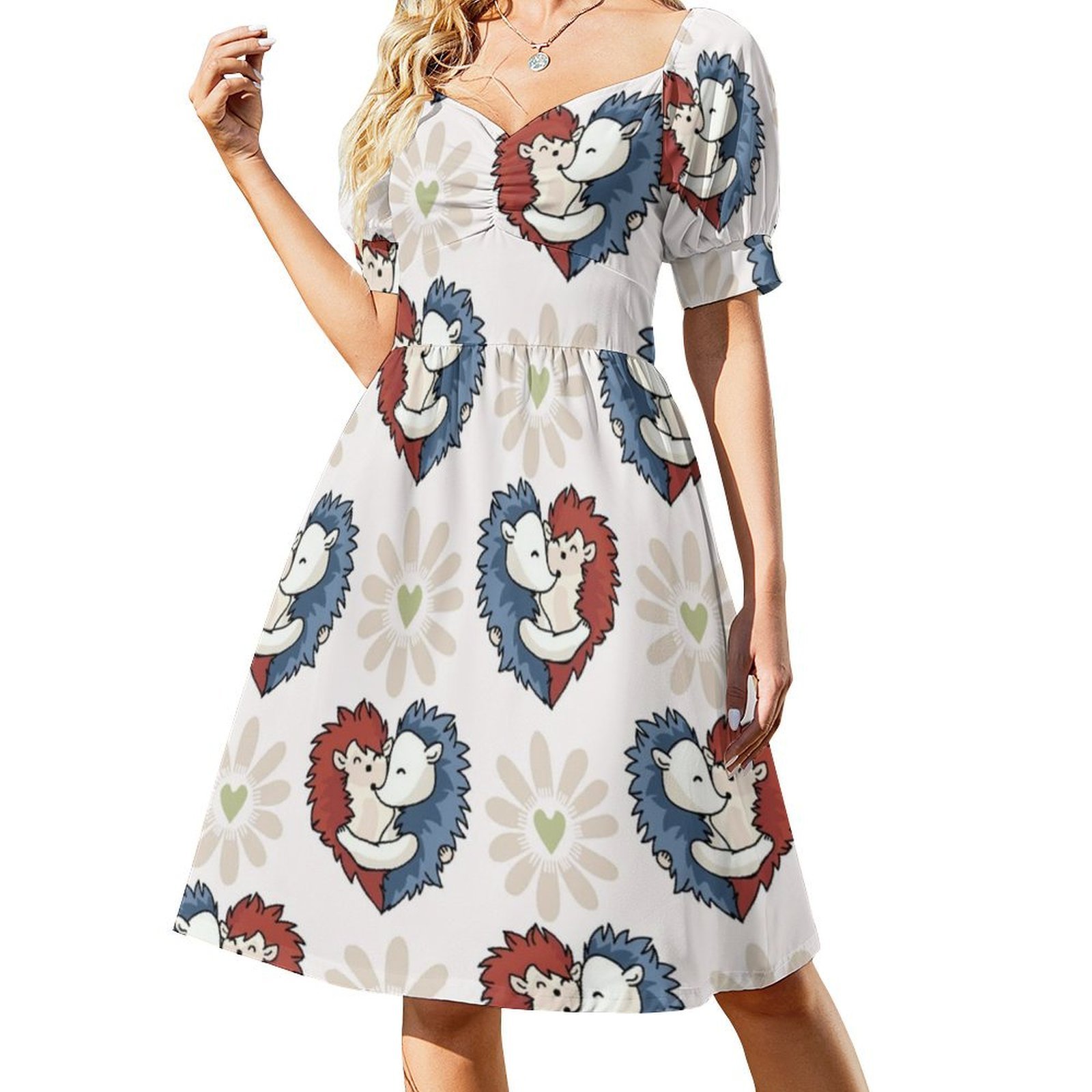 เวกเตอร์เม่นน้อยน่ารักกอดหัวใจ - Women Fashion Vector บทวิจารณ์และราคา