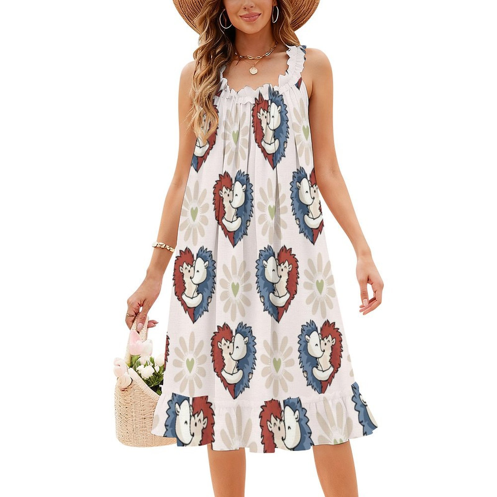 เวกเตอร์เม่นน้อยน่ารักกอดหัวใจ - Women Fashion Vector บทวิจารณ์และราคา