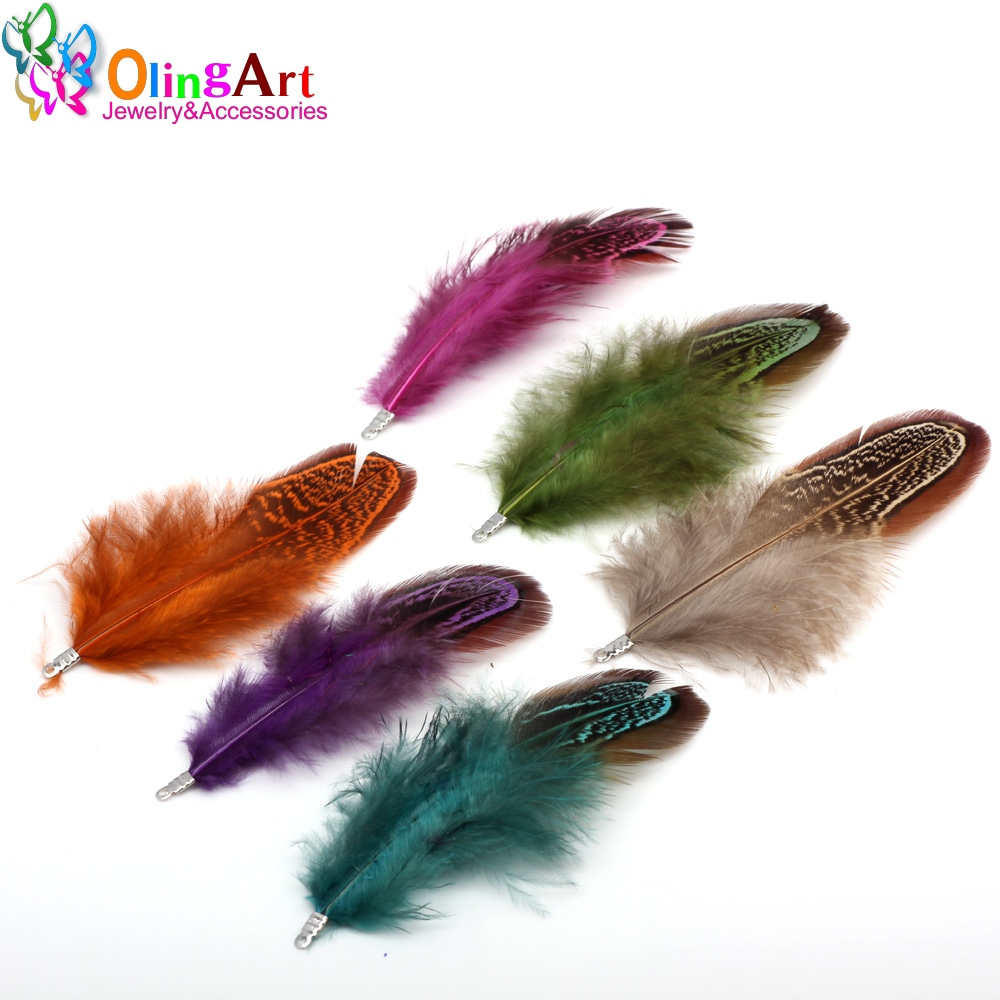 OlingArt สีสันย้อมสีขนธรรมชาติ - Women'S Fashion Earrings บทวิจารณ์และราคา