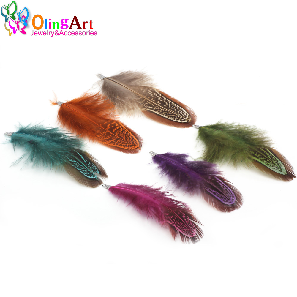 OlingArt สีสันย้อมสีขนธรรมชาติ - Women'S Fashion Earrings บทวิจารณ์และราคา