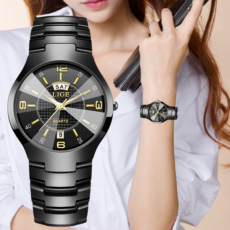 นาฬิกาข้อมือผู้หญิง LIGE แฟชั่ - Women Fashion Simple บทวิจารณ์และราคา