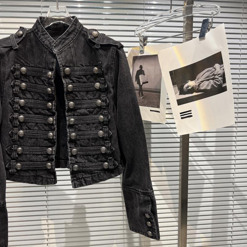 แจ็คเก็ตยีนส์สั้นแบบมีสายสะพาย - Women'S Fashion Denim Jacket บทวิจารณ์และราคา