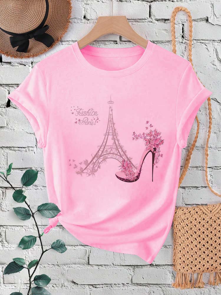แฟชั่น Paris EIFFEL Tower พิมพ - Women'S Fashion Paris บทวิจารณ์และราคา