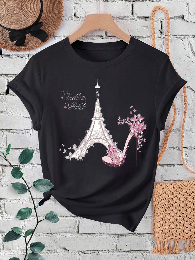 แฟชั่น Paris EIFFEL Tower พิมพ - Women'S Fashion Paris บทวิจารณ์และราคา