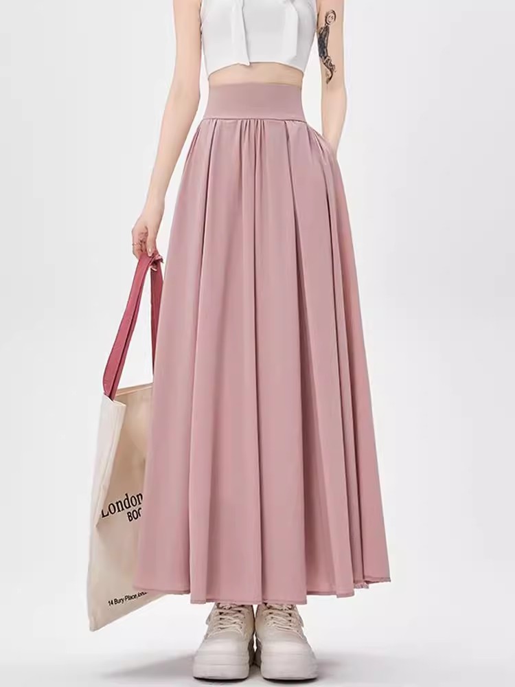 ชุดสีทึบกระโปรงเอวสูงกระโปรงจี - Women'S Fashion Umbrella บทวิจารณ์และราคา