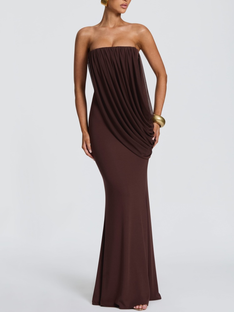 ชุดเดรสยาวทรงเมอร์เมดแบบไม่มีส - Bodycon Dress Women บทวิจารณ์และราคา