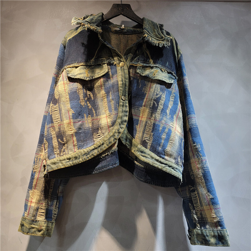 WTHTแฟชั่นผู้หญิงไม่สม่ําเสมอP - Women'S Fashion Denim Jacket บทวิจารณ์และราคา