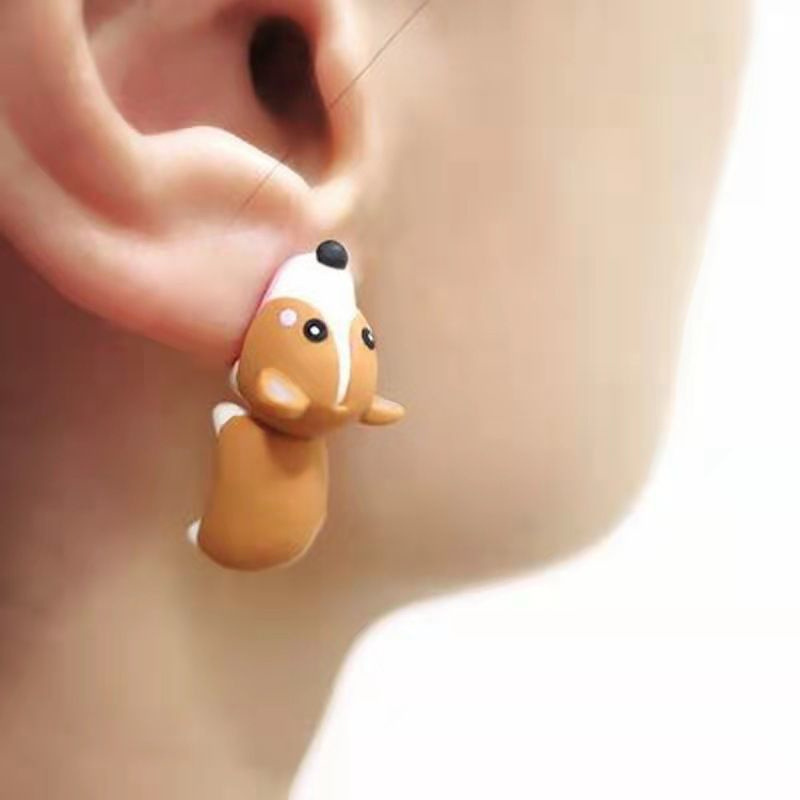 ต่างหูแบบติดหูลายการ์ตูนสัตว์  - Women'S Fashion Earrings บทวิจารณ์และราคา
