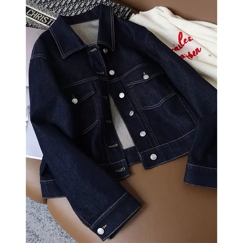 เสื้อแจ็คเก็ตยีนส์ลำลองแฟชั่นผ - Women'S Fashion Denim Jacket บทวิจารณ์และราคา