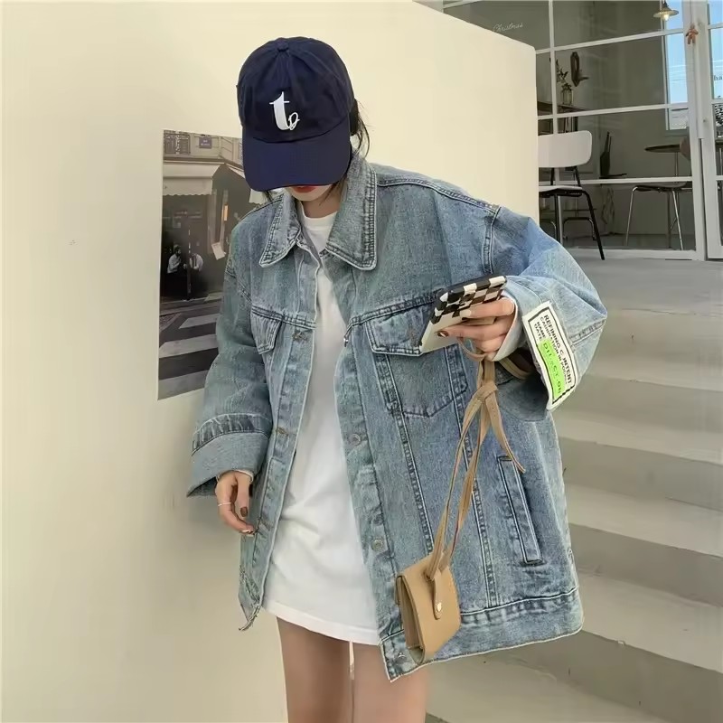 2025 ใหม่แฟชั่น DENIM แจ็คเก็ต - Women'S Fashion Denim Jacket บทวิจารณ์และราคา