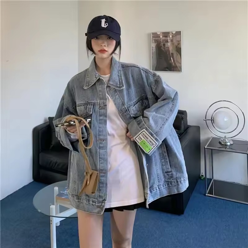 2025 ใหม่แฟชั่น DENIM แจ็คเก็ต - Women'S Fashion Denim Jacket บทวิจารณ์และราคา