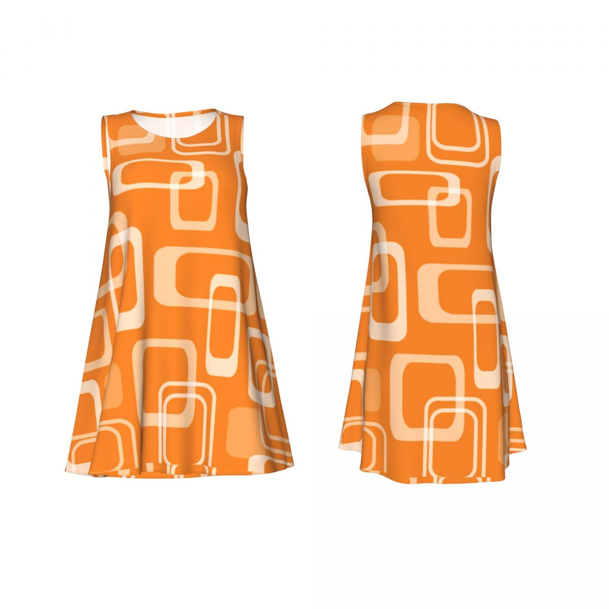 ชุดเดรสสไตล์เรโทรสีส้มลายสี่เห - Women'S Fashion Of The 60S บทวิจารณ์และราคา