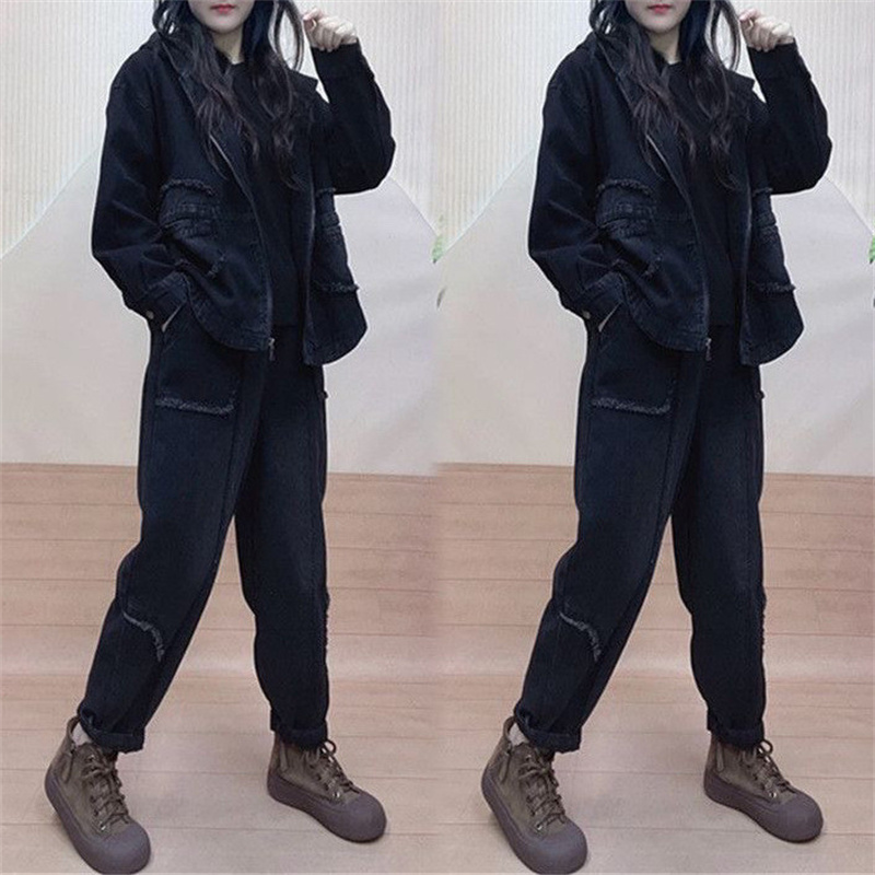 แจ็คเก็ต qdenim มีฮู้ดสำหรับฤด - Women'S Fashion Denim Jacket บทวิจารณ์และราคา