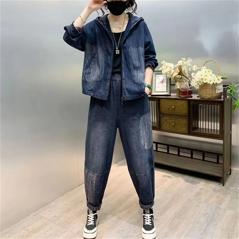 แจ็คเก็ต qdenim มีฮู้ดสำหรับฤด - Women'S Fashion Denim Jacket บทวิจารณ์และราคา