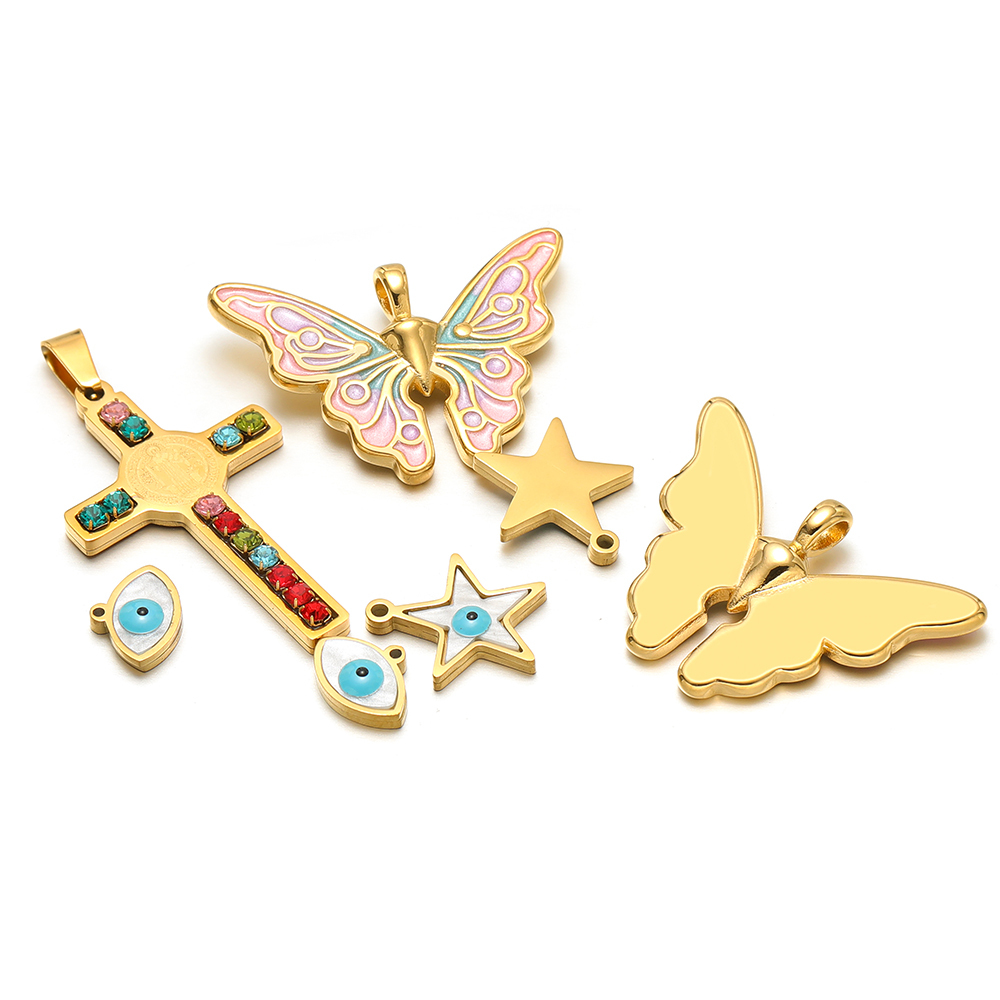5 ชิ้น/ล็อตสแตนเลสเคลือบดาวผีเ - Women'S Fashion Earrings บทวิจารณ์และราคา