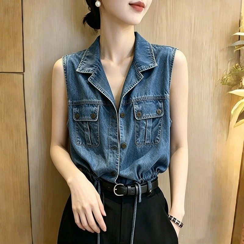 เสื้อเชิ้ตเดนิมสุดเท่ เสื้อผู้ - Women'S Fashion Denim Jacket บทวิจารณ์และราคา