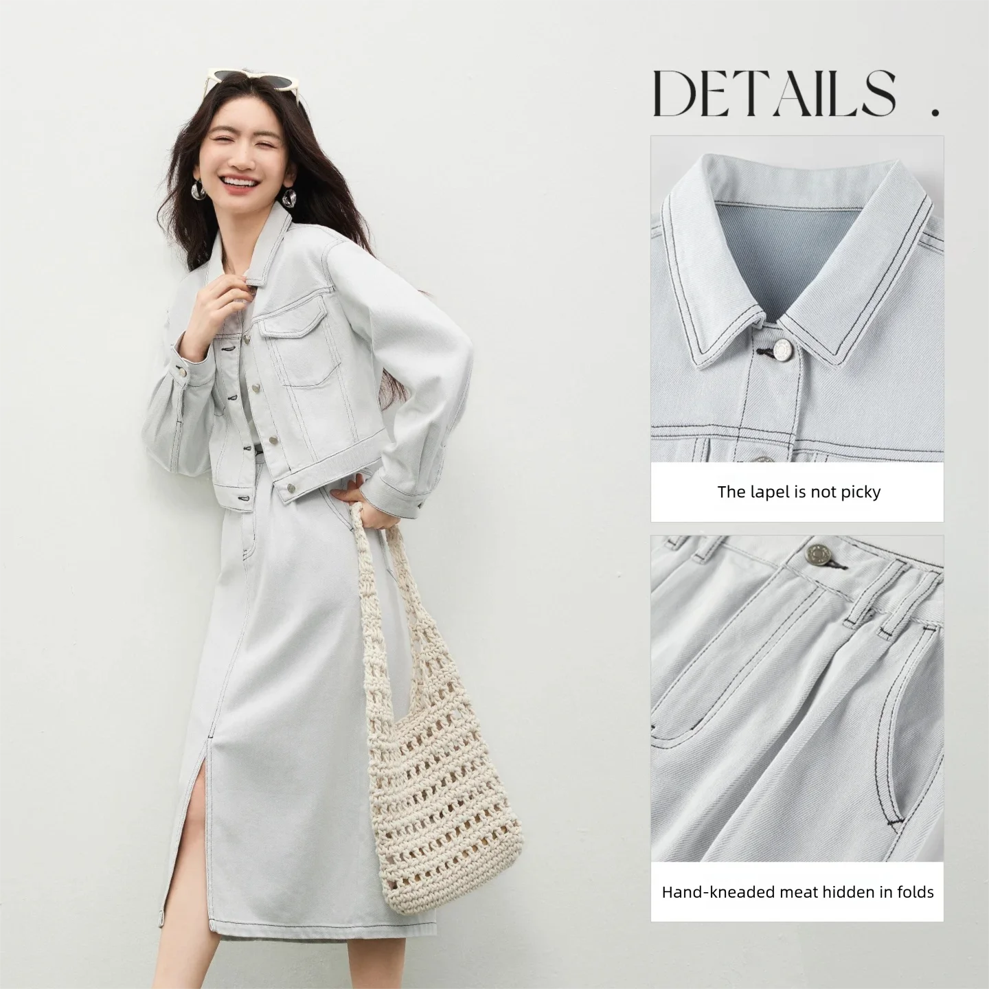 SENTUBILA ชุดเซ็ต 2 ชิ้นสำหรับ - Women'S Fashion Denim Jacket บทวิจารณ์และราคา