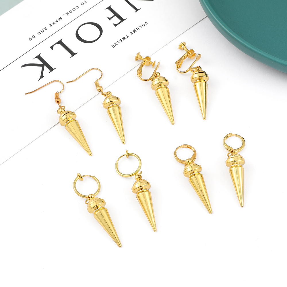 ต่างหูแฟชั่นสไตล์อนิเมะสีทอง ด - Women'S Fashion Earrings บทวิจารณ์และราคา