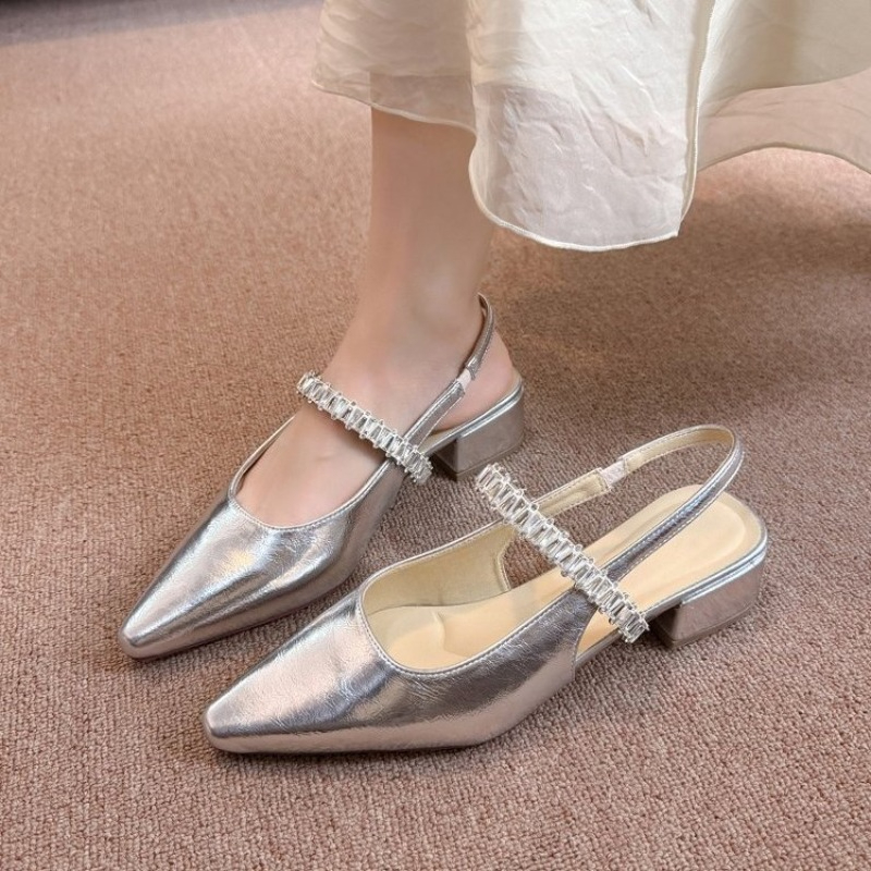 รองเท้าผู้หญิงแบบสวมรัดส้น ประ - Women Fashion Simple บทวิจารณ์และราคา