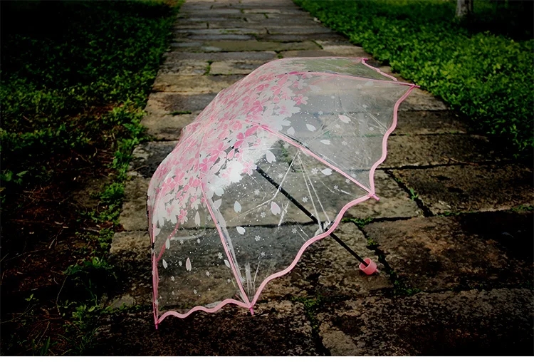 ร่มพีวีซีหนาสามพับสำหรับผู้หญิ - Women'S Fashion Umbrella บทวิจารณ์และราคา