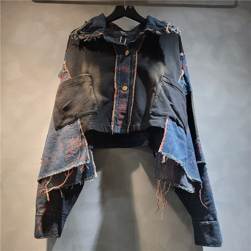 WTHT ใหม่แฟชั่นผู้หญิง Patchwo - Women'S Fashion Denim Jacket บทวิจารณ์และราคา