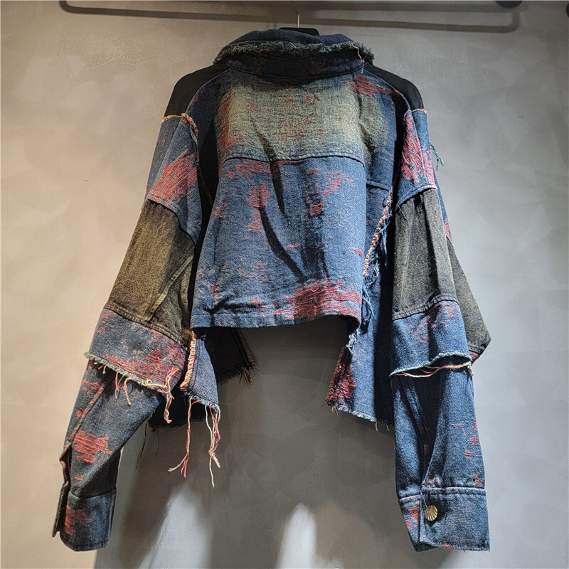 WTHT ใหม่แฟชั่นผู้หญิง Patchwo - Women'S Fashion Denim Jacket บทวิจารณ์และราคา
