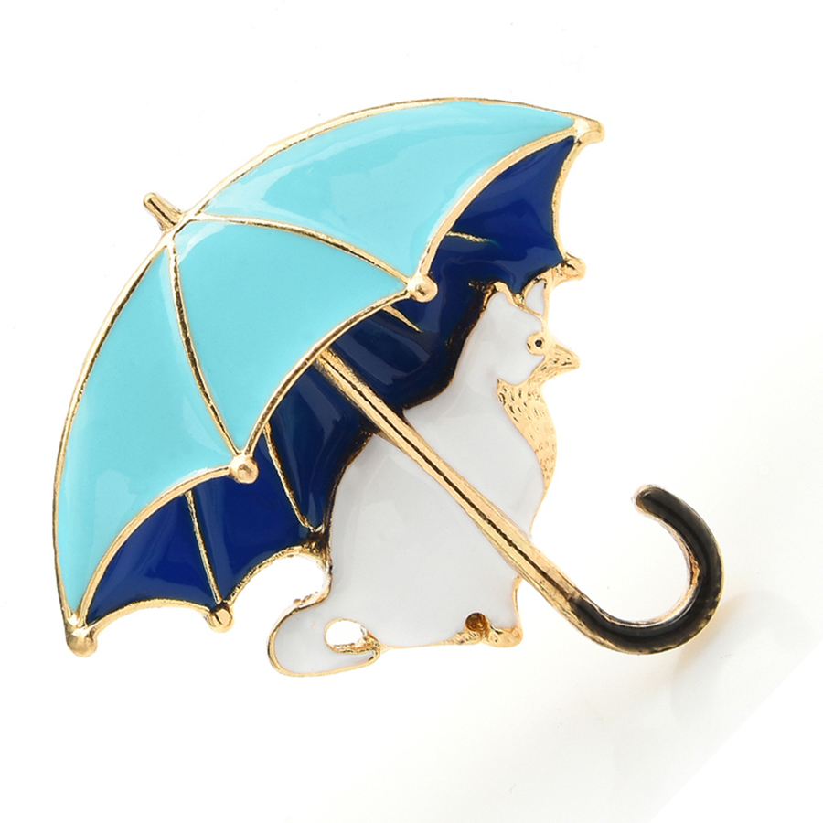 แมวน่ารักภายใต้ร่มเข็มกลัดสําห - Women'S Fashion Umbrella บทวิจารณ์และราคา