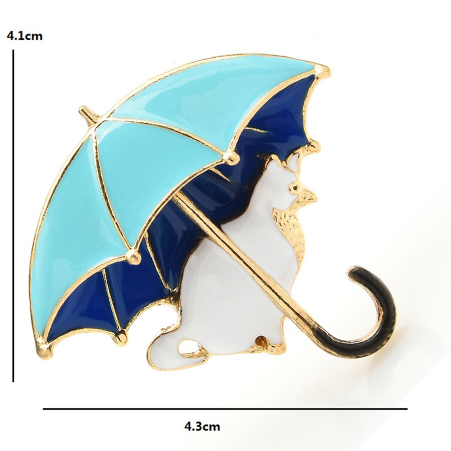 แมวน่ารักภายใต้ร่มเข็มกลัดสําห - Women'S Fashion Umbrella บทวิจารณ์และราคา