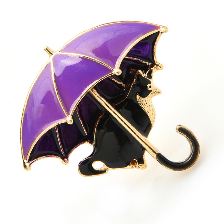 แมวน่ารักภายใต้ร่มเข็มกลัดสําห - Women'S Fashion Umbrella บทวิจารณ์และราคา
