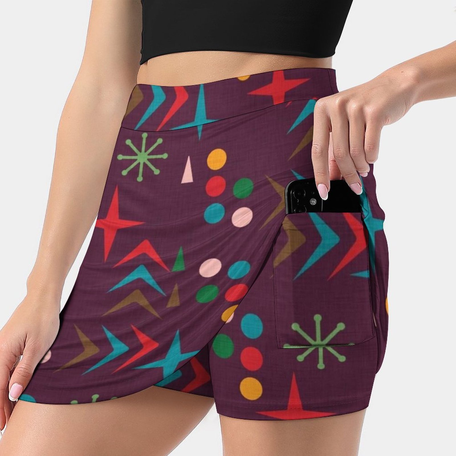 ลายอะตอม สีม่วง Mid Century Mo - Women'S Fashion Of The 60S บทวิจารณ์และราคา