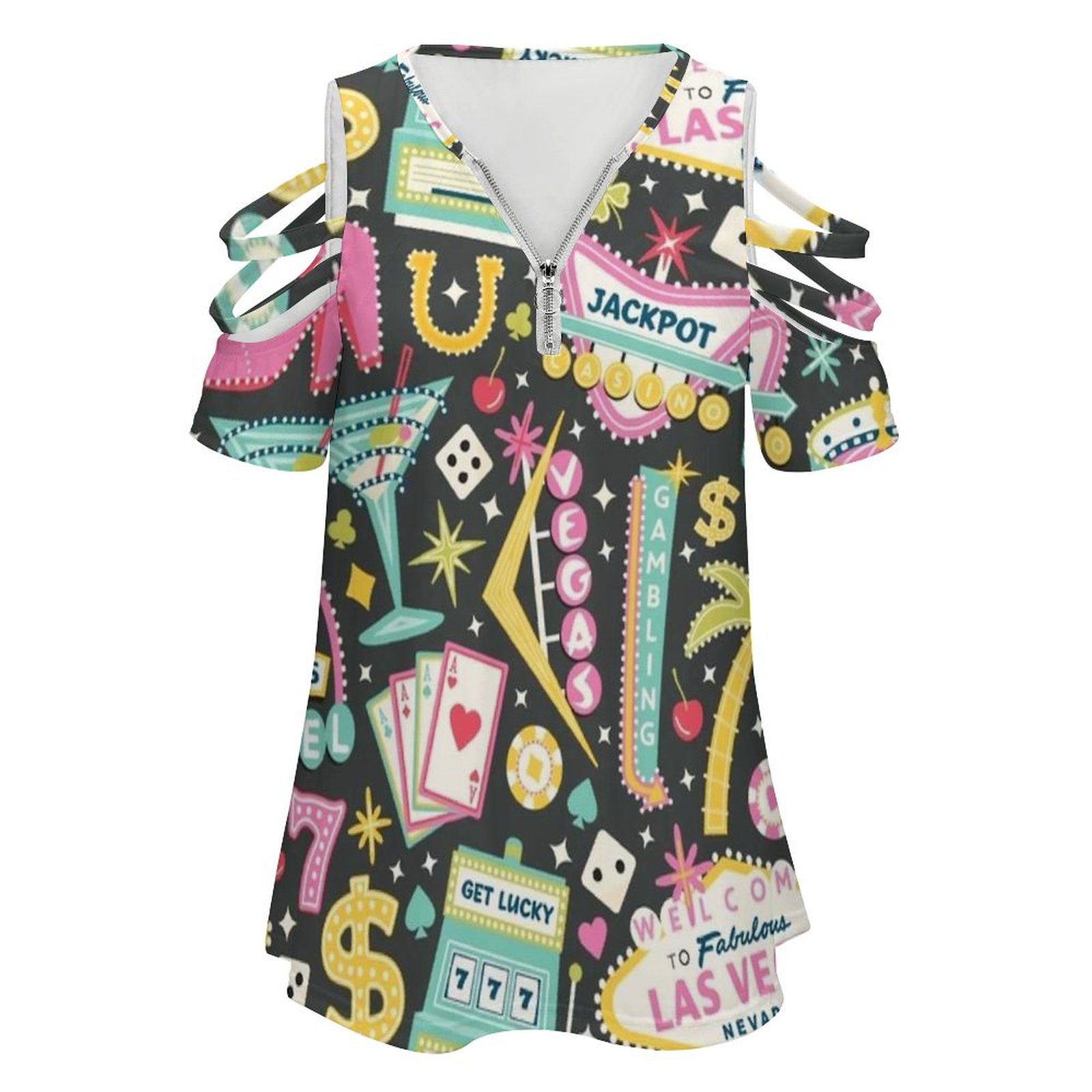 Viva Las Vegas เสื้อยืดผู้หญิง - Women Fashion Vector บทวิจารณ์และราคา