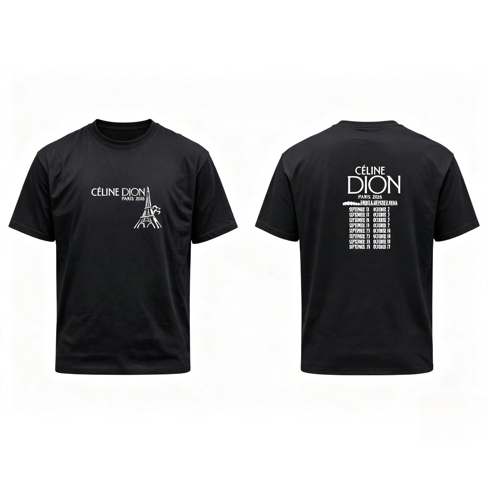 เสื้อยืดทัวร์ Celine Dion Pari - Women'S Fashion Paris บทวิจารณ์และราคา