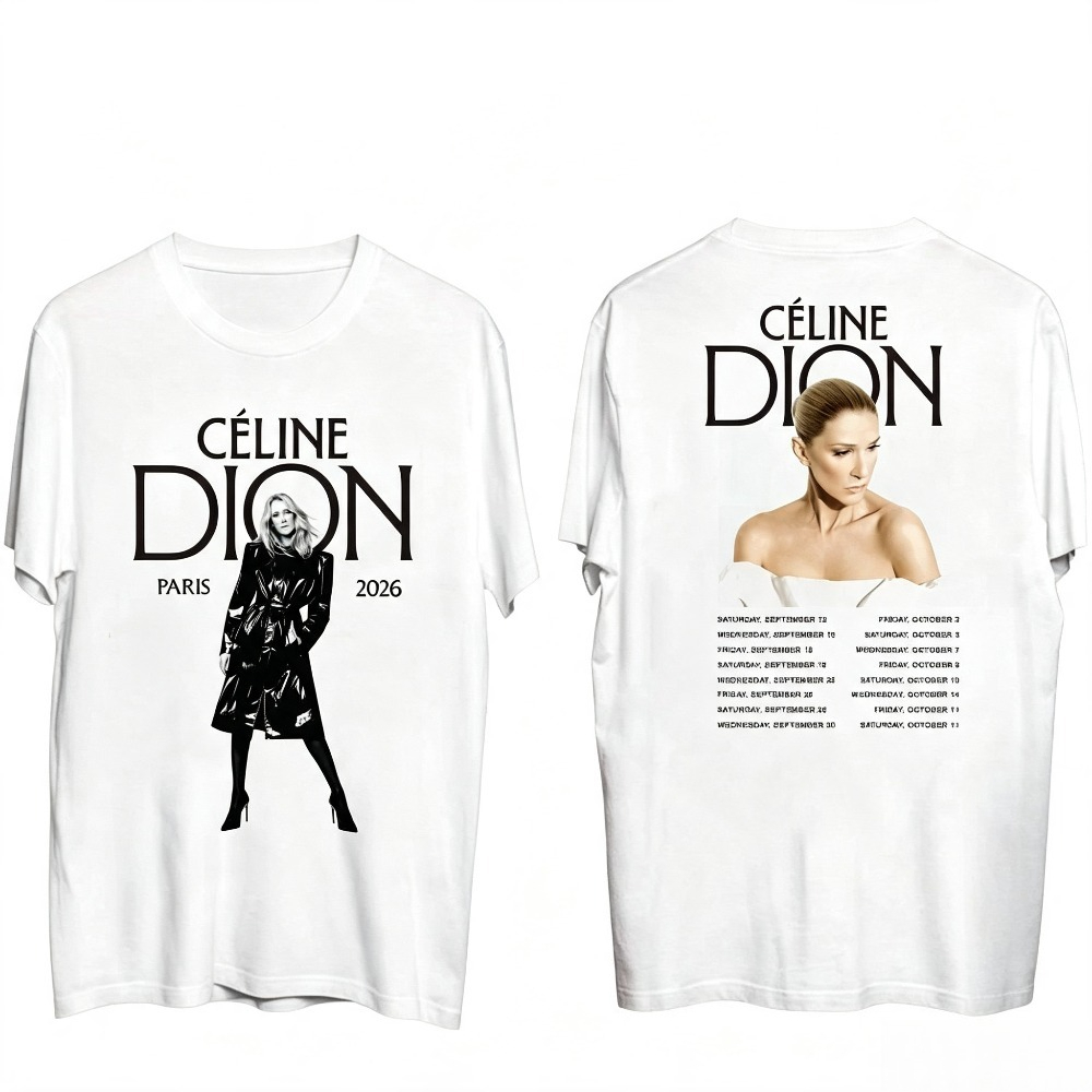เสื้อยืดทัวร์ Celine Dion Pari - Women'S Fashion Paris บทวิจารณ์และราคา