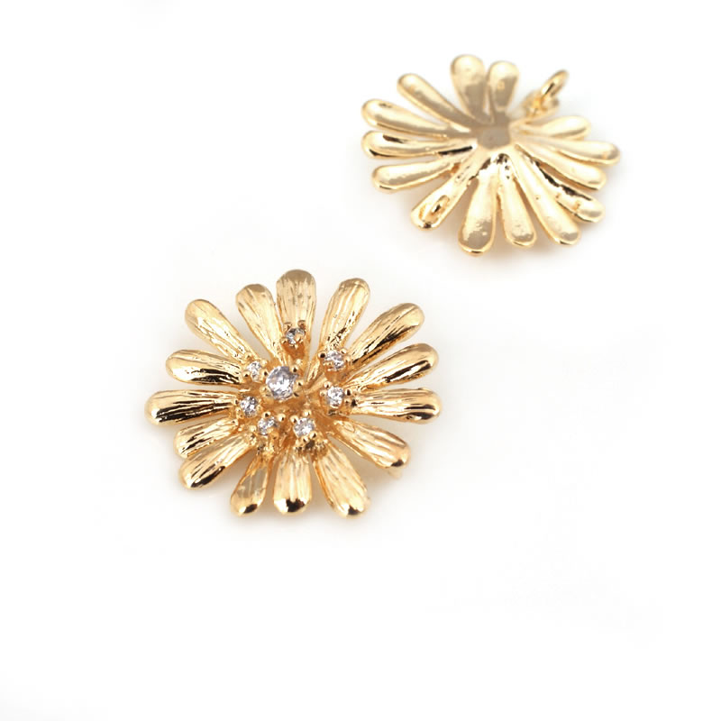จี้รูปดอกทานตะวันสีทอง 18K ทำจ - Women'S Fashion Earrings บทวิจารณ์และราคา