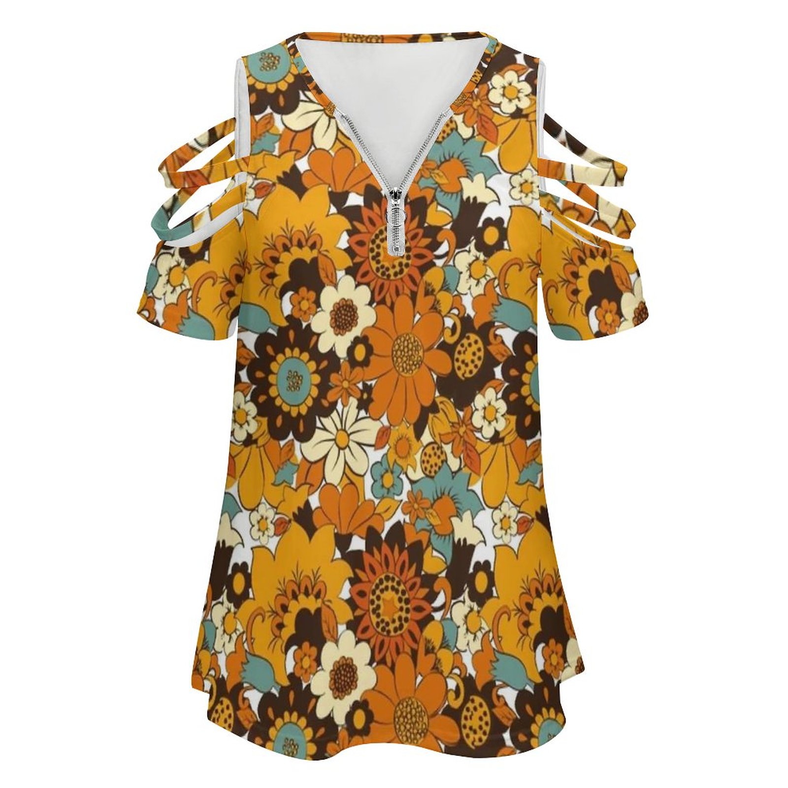 70S 60S Retro ดอกไม้,ดอกไม้รูป - Women'S Fashion Of The 60S บทวิจารณ์และราคา