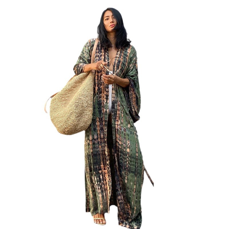 Beach Cover Ups ผู้หญิง Tie Dy - Women'S Fashion Kimono บทวิจารณ์และราคา