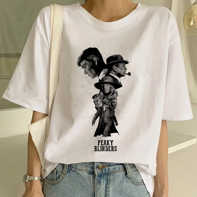 เสื้อยืดแขนสั้นฮาราจูกุสำหรับผ - Women'S Fashion Peaky Blinders บทวิจารณ์และราคา