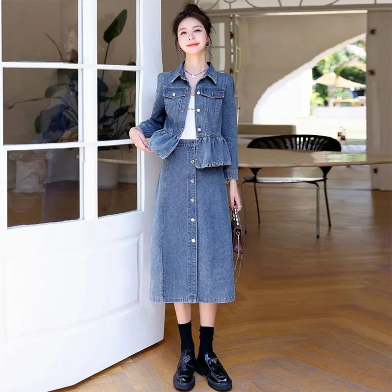 แจ็คเก็ตคาวบอยหญิง2024ใหม่ฤดูใ - Women'S Fashion Denim Jacket บทวิจารณ์และราคา
