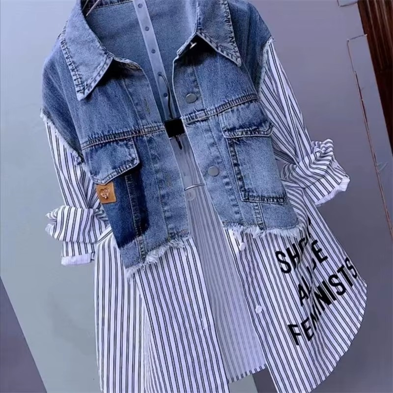 2025 ใหม่ฤดูใบไม้ผลิ/ฤดูร้อนแฟ - Women'S Fashion Denim Jacket บทวิจารณ์และราคา